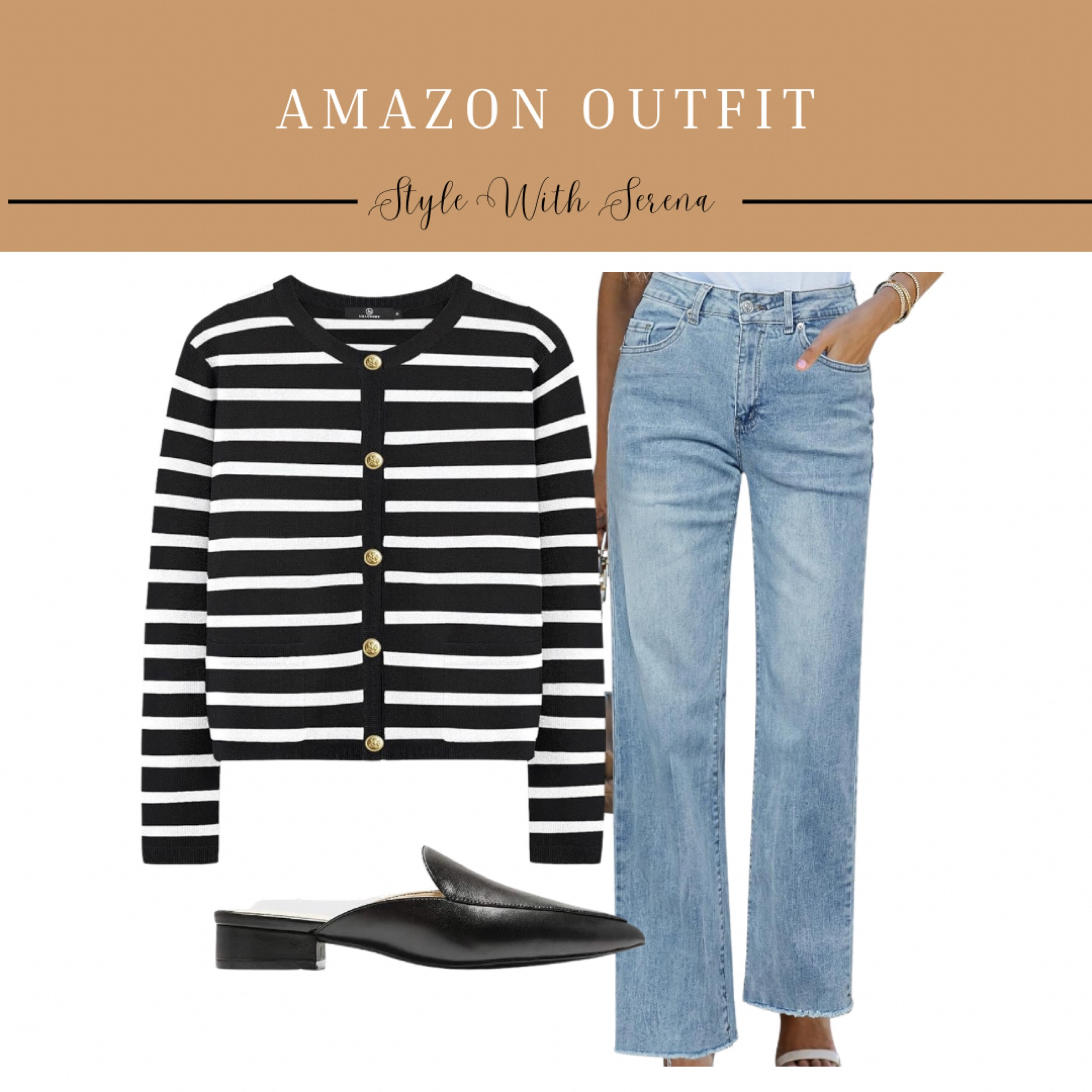 Amazon outfit, Amazon fashion, cardigan, jeans, denim, mules, striped cardigan, work outfit 

#LTKStyleTip #LTKWorkwear #LTKFindsUnder50