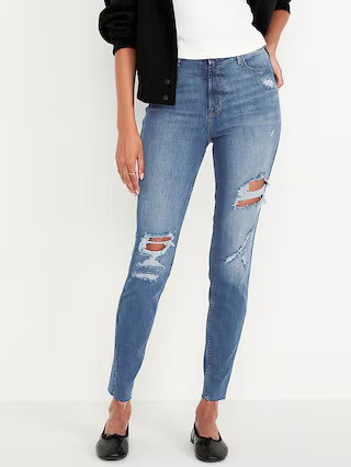Extra High-Waisted Rockstar 360° Stretch Super-Skinny Jeans | Old Navy (US)