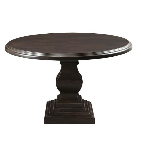 Toulon Vintage Brown Round Dining Table | Scout & Nimble