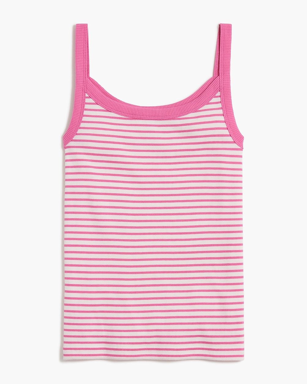 Slim striped strappy ribbed tank top | J.Crew Factory