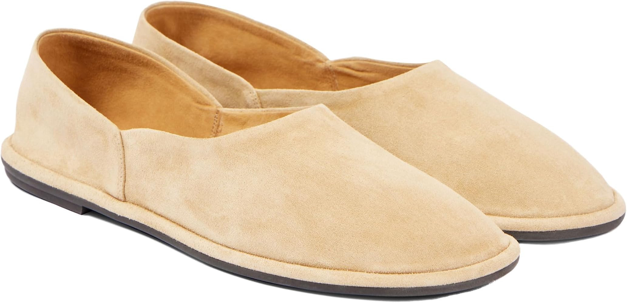 Blue Suede Ballet Flats for Women Cute Round Toe Slip On Mary Jane Flats Casual Comfortable Balle... | Amazon (US)