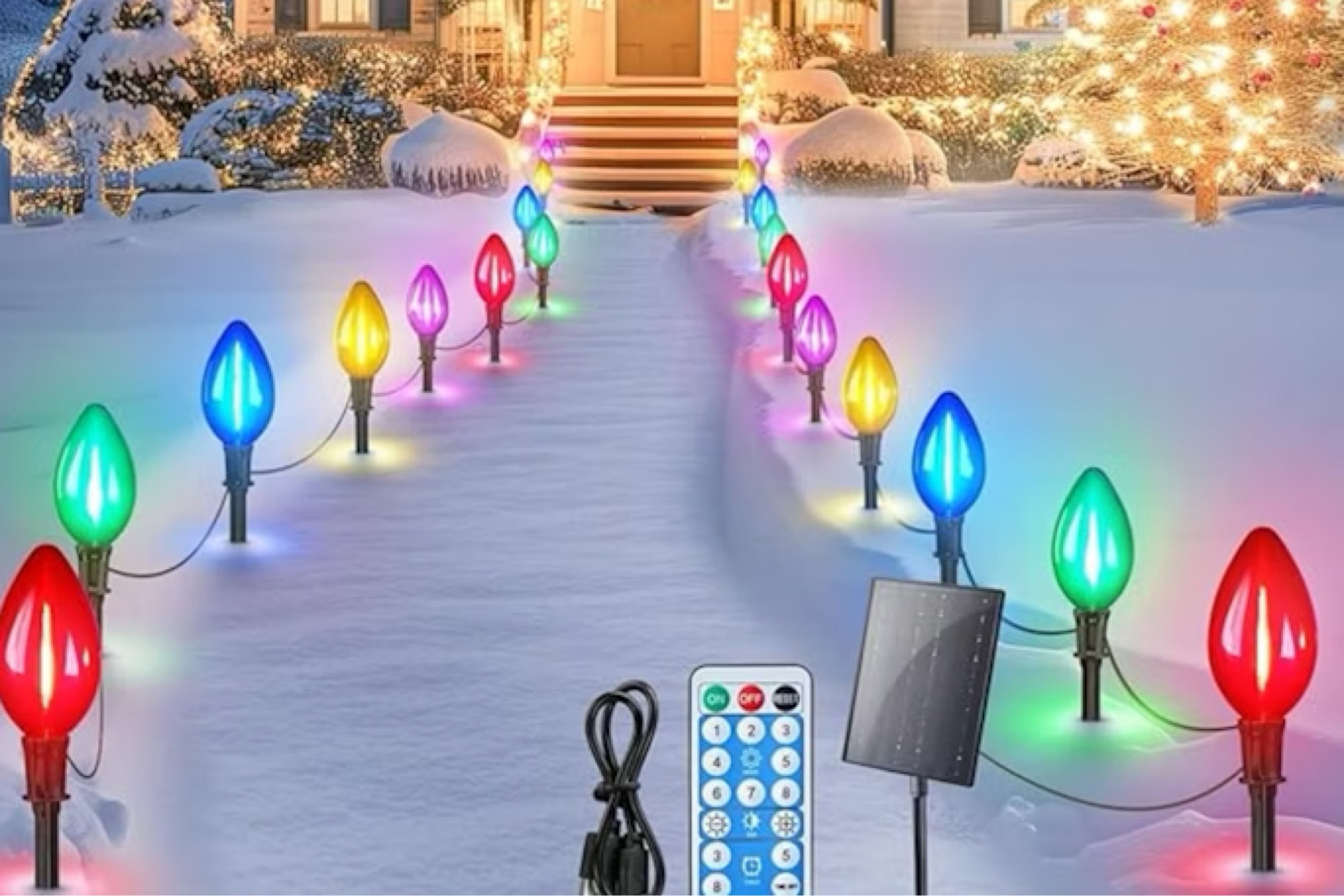 Solar Christmas Pathway Lights, $24 on Amazon (Reg. $70)

#LTKHome #LTKHoliday #LTKSeasonal