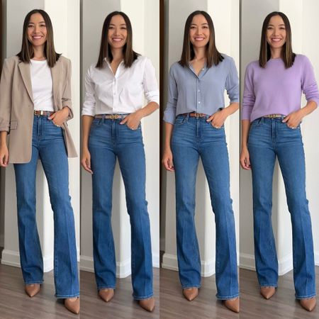 Workwear styling jeans - all pieces are available at Nordstrom! 

• jeans - Paige (part of nsale) 
• heels - Naturalizer (part of nsale) 
• lavender cashmere sweater (sold out) 

#LTKsalealert #LTKxNSale #LTKworkwear
