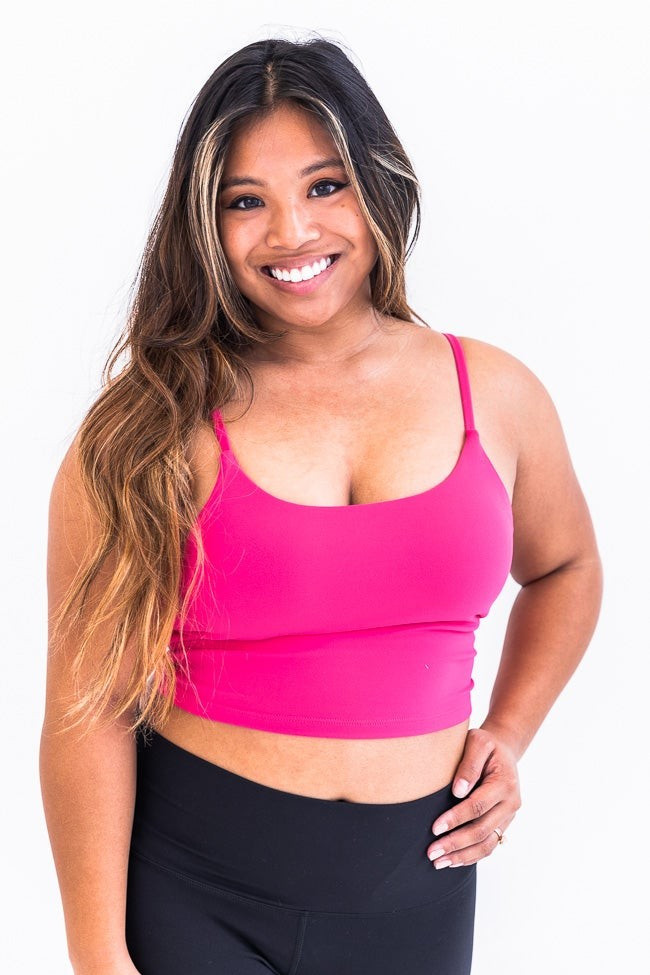 Let's Seize The Day Hot Pink Bra Top | The Pink Lily Boutique