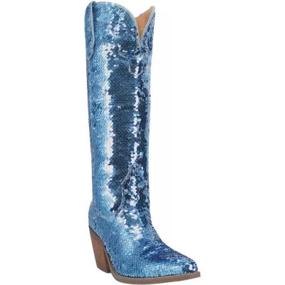 DINGO 1969 DANCE HALL QUEEN FABRIC BOOT, Blue, 6.5M | Belk