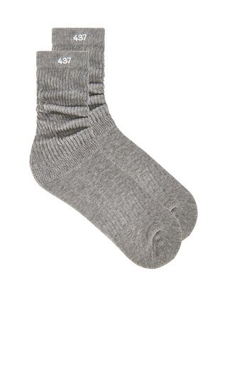 437 The Scrunch Sock in Grey. | Revolve Clothing (Global)