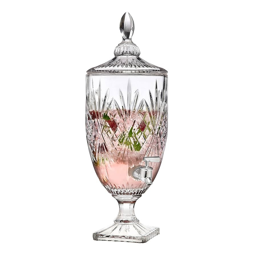 Godinger Iced Beverage Dispenser, Dublin Crystal Collection - 1 Gallon | Amazon (US)