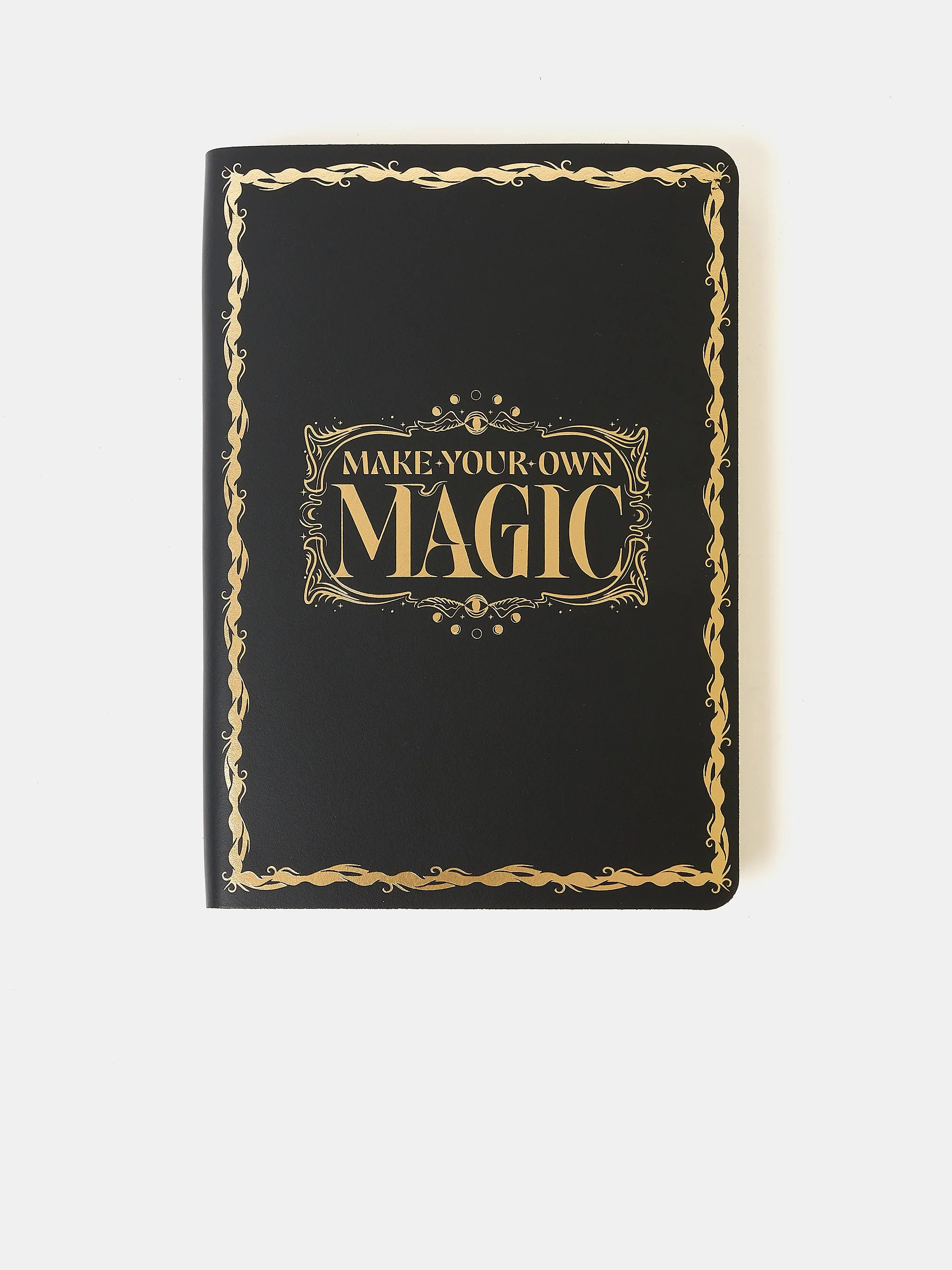 The A5 Notebook - Black with Gold Foiling | The Cambridge Satchel Company