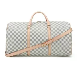 TWENTY FOUR 21 Checkered Bag Travel Duffel Bag Weekend Overnight