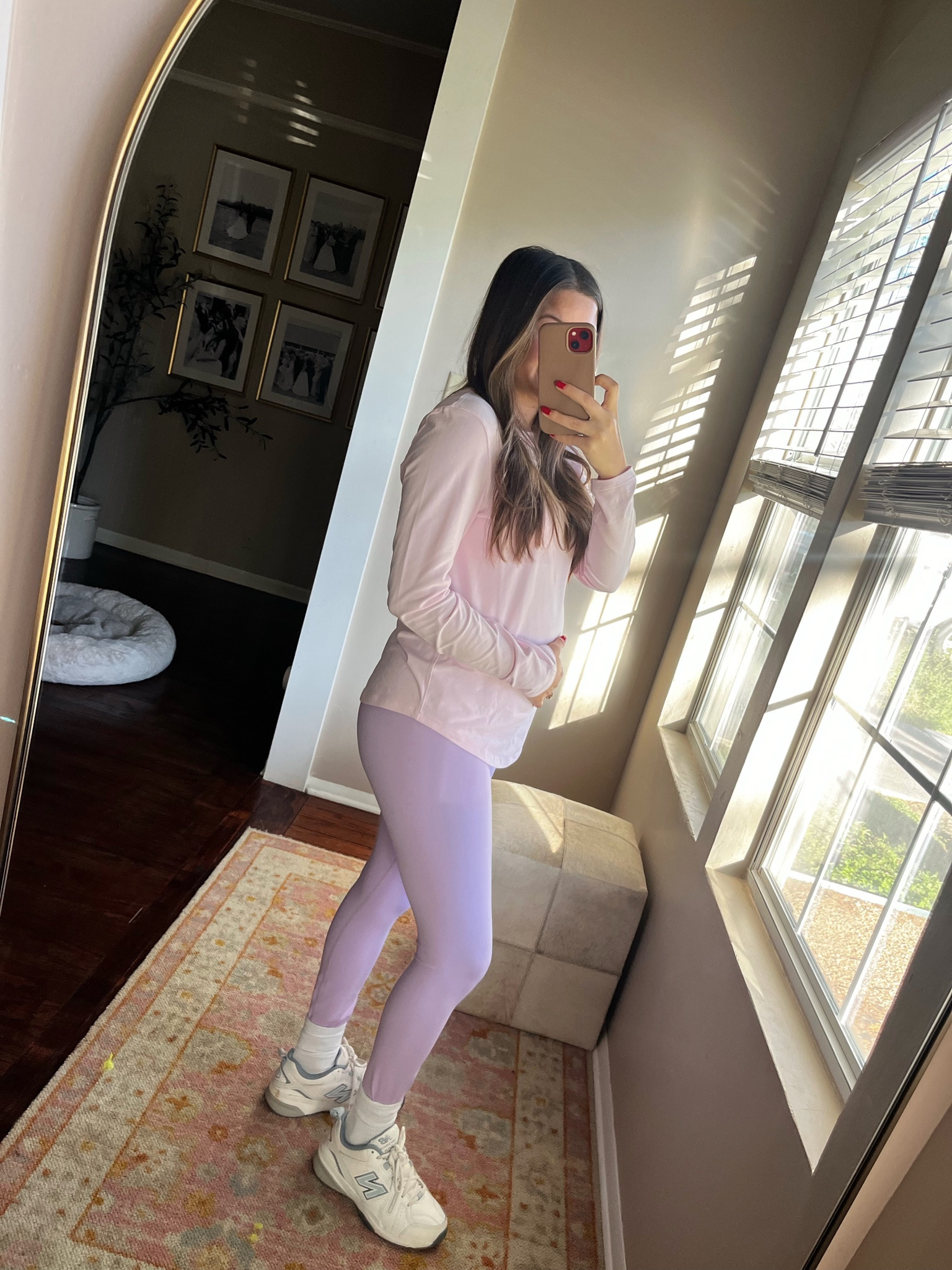 Almost halfway! Today I’m doing a reformer pilates class💖 this entire outfit is so comfortable and the sports bra feels like a ☁️ 

Size 4 Shirt 
Size Small leggings
Size 8 Sports Bra 


Pilates, Workout Attire, Athleisure, Lululemon, Butterluxe Leggings, CRZ yoga, Amazon, Lavender Leggings, Long Sleeve Workout Too, Stretch Workout Top, Light Pink Long Sleeve, New Balance Sneakers, Long Sleeve Tee, Like A Cloud Sports Bra 

#LTKfindsunder100 #LTKfitness #LTKbump