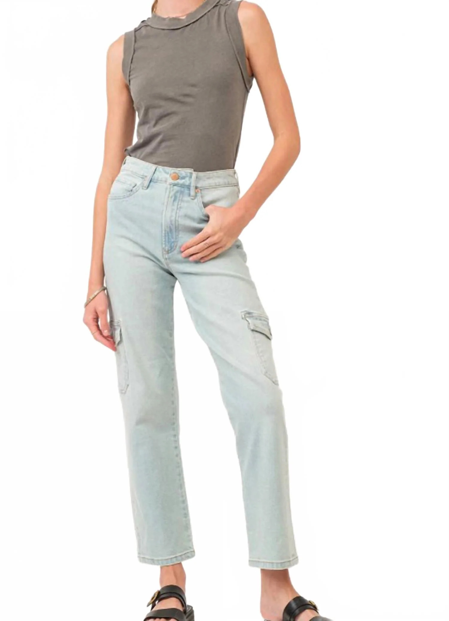 90S High Rise Ankle Straight Leg Jeans In Foster | Shop Simon