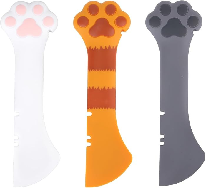 3 Pcs Dog Cat Food Spoon, Cute Paw Spoon for Wet Food Silicone Can Opener Multifunctional Pet Spa... | Amazon (US)