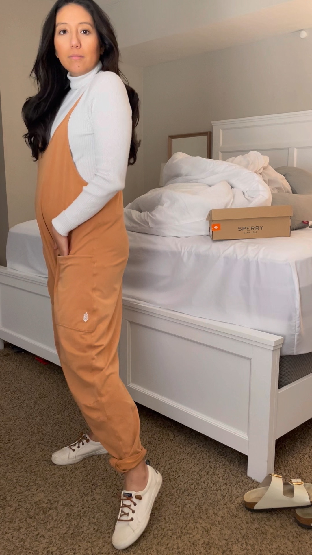 Fall Maternity outfit idea - took this viral onesie and made it into an option to wear during Fall. Such a great option if you’re pregnant or not!

Fall outfit, fall outfit, maternity outfit, pregnancy outfit, comfy pregnancy outfit, hot shot inside, free people onesie, sperry, casual outfit

#LTKSeasonal #LTKbump #LTKfindsunder100