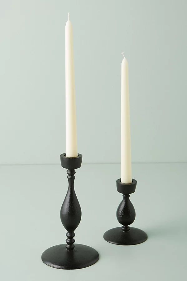 Victoria Taper Candle Holder By Anthropologie in Black Size S | Anthropologie (US)