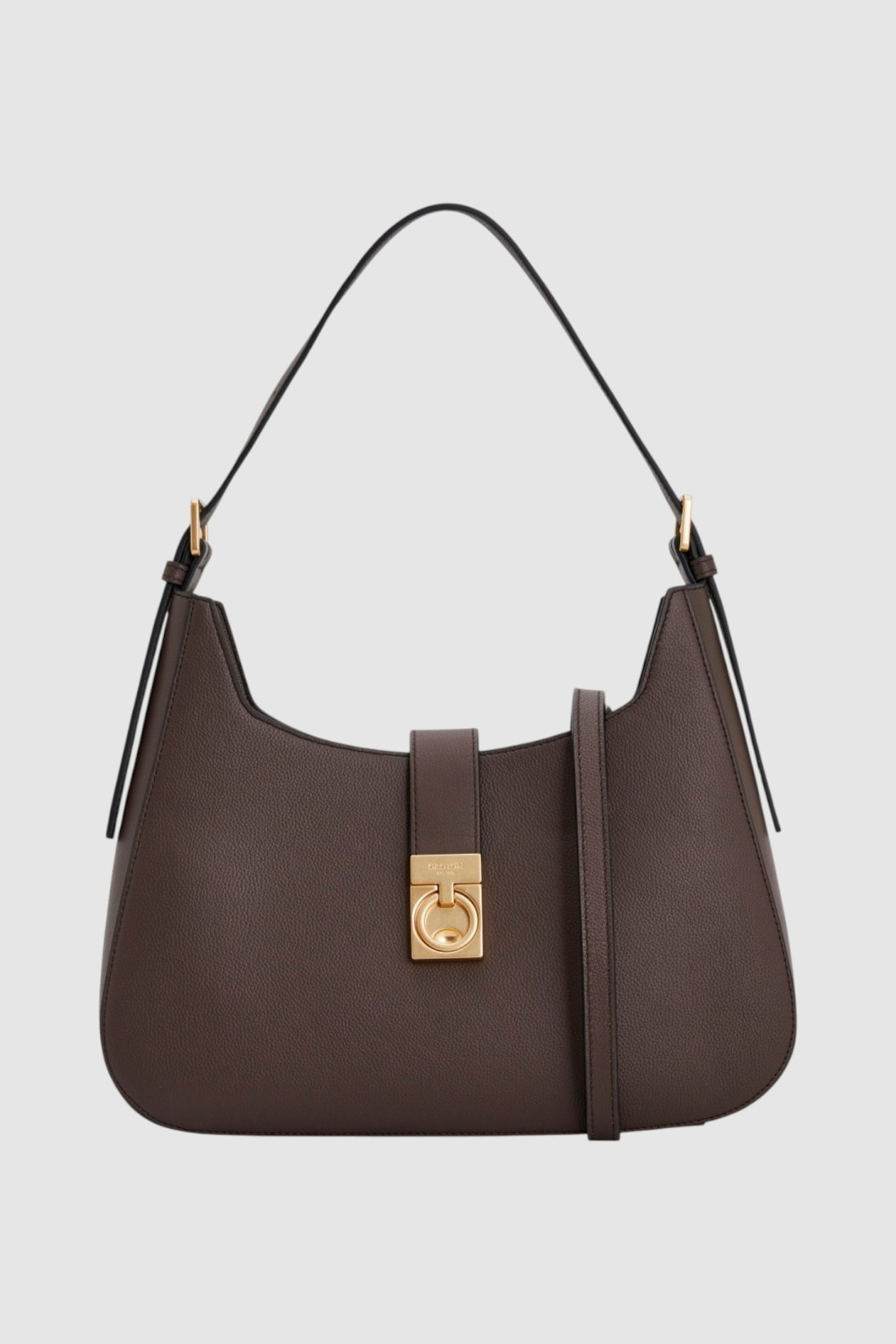 Yvonne Large Baguette Coffee Bean | Oroton