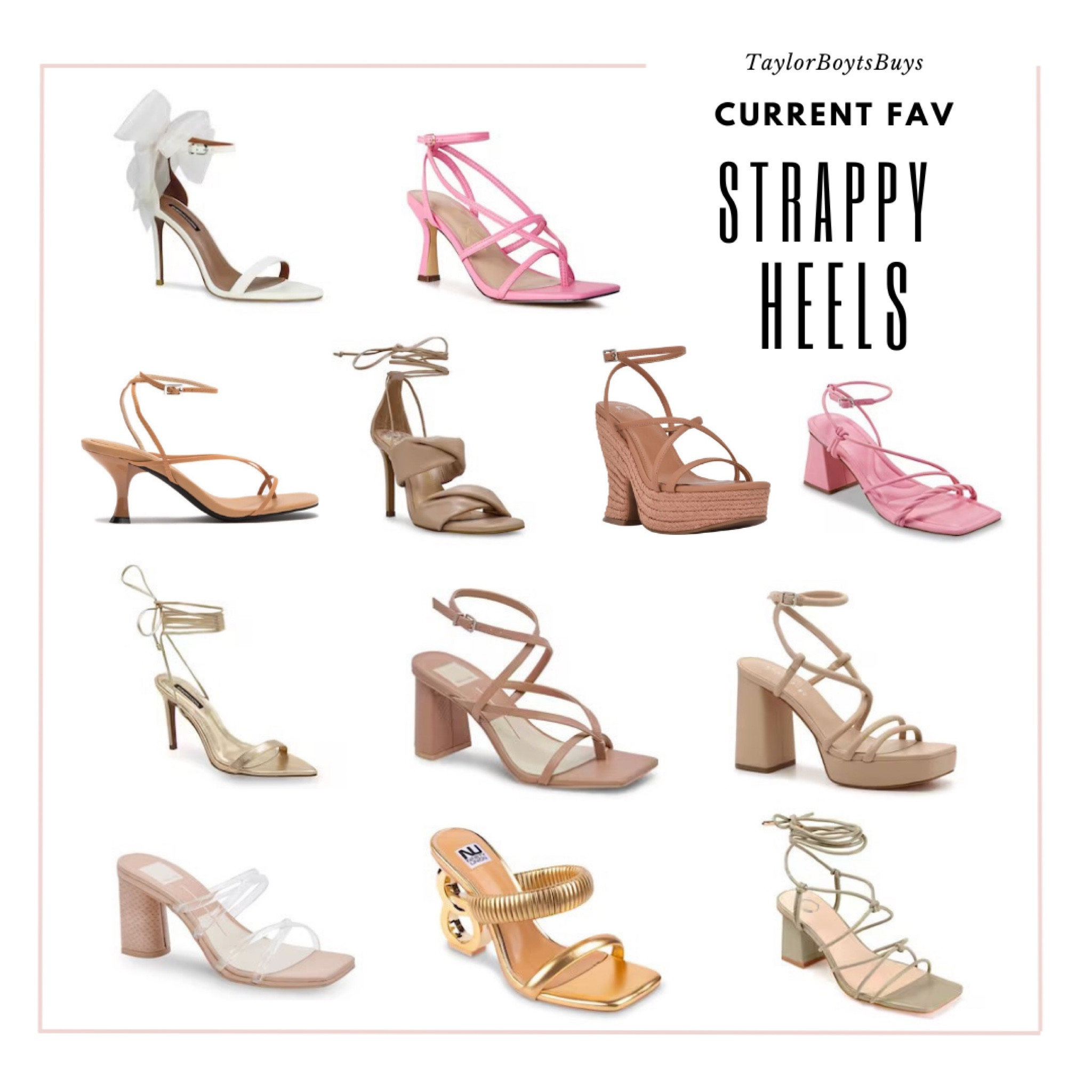 Having a great pair of nude/ strappy heel is a must have!!! Great for date parties, formals, and special events. These are some of my current faves all at great prices! 

#LTKFind #LTKshoecrush #LTKstyletip