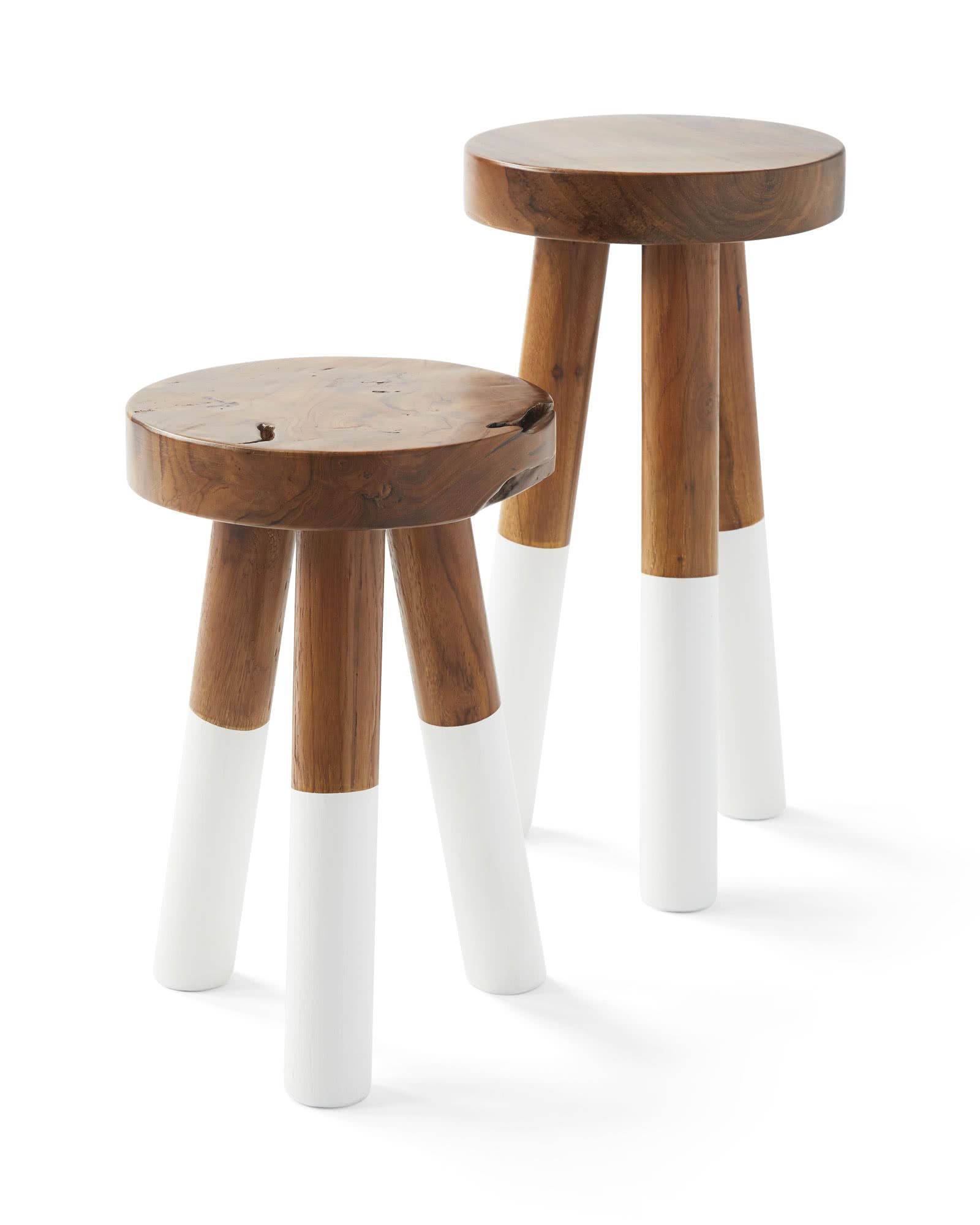 Dip-Dyed Stools | Serena and Lily