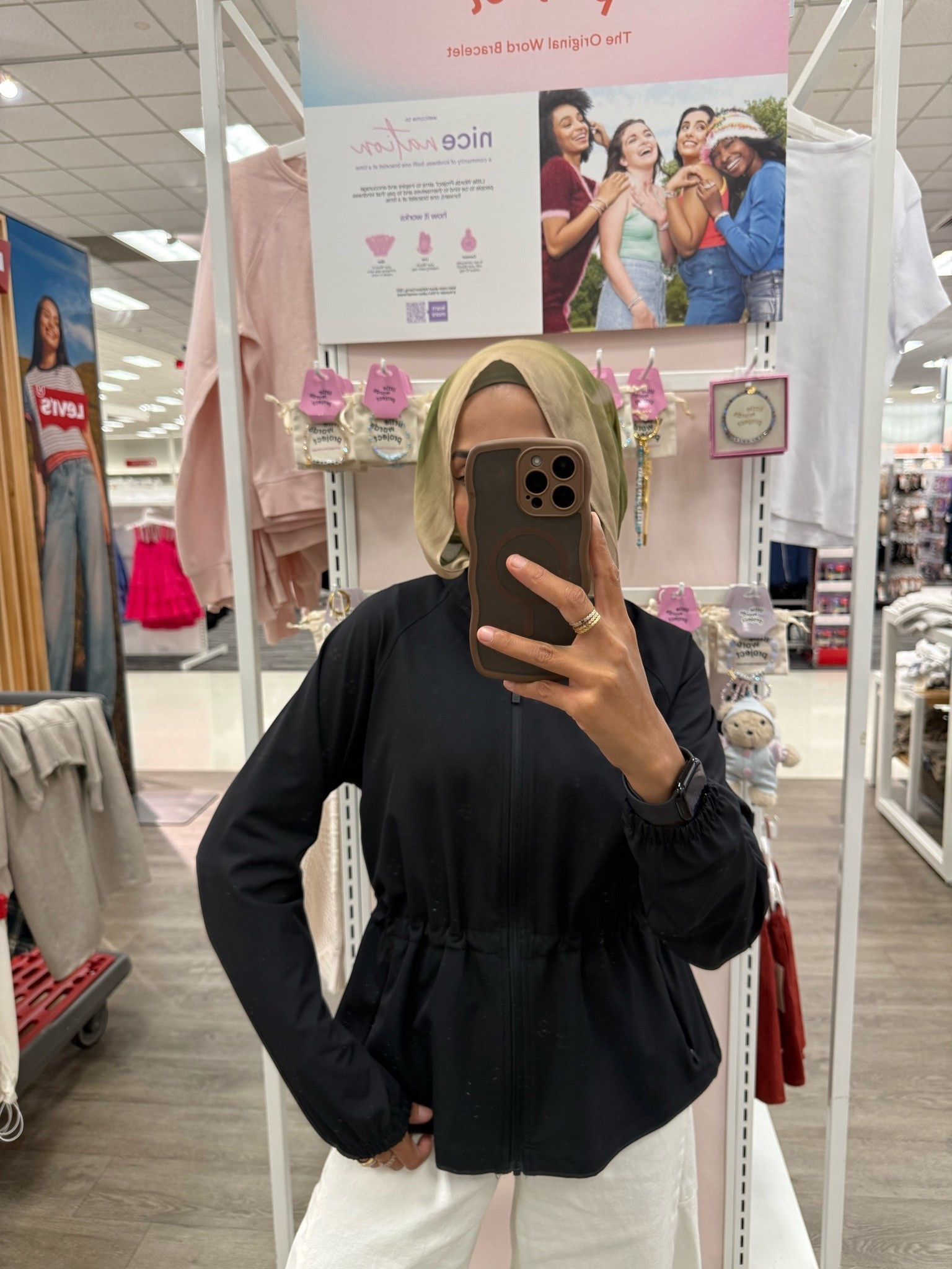 Modest workout jacket / top! On sale online and comes in one more color!

#LTKgrwm #LTKootd #LTKmorningroutine