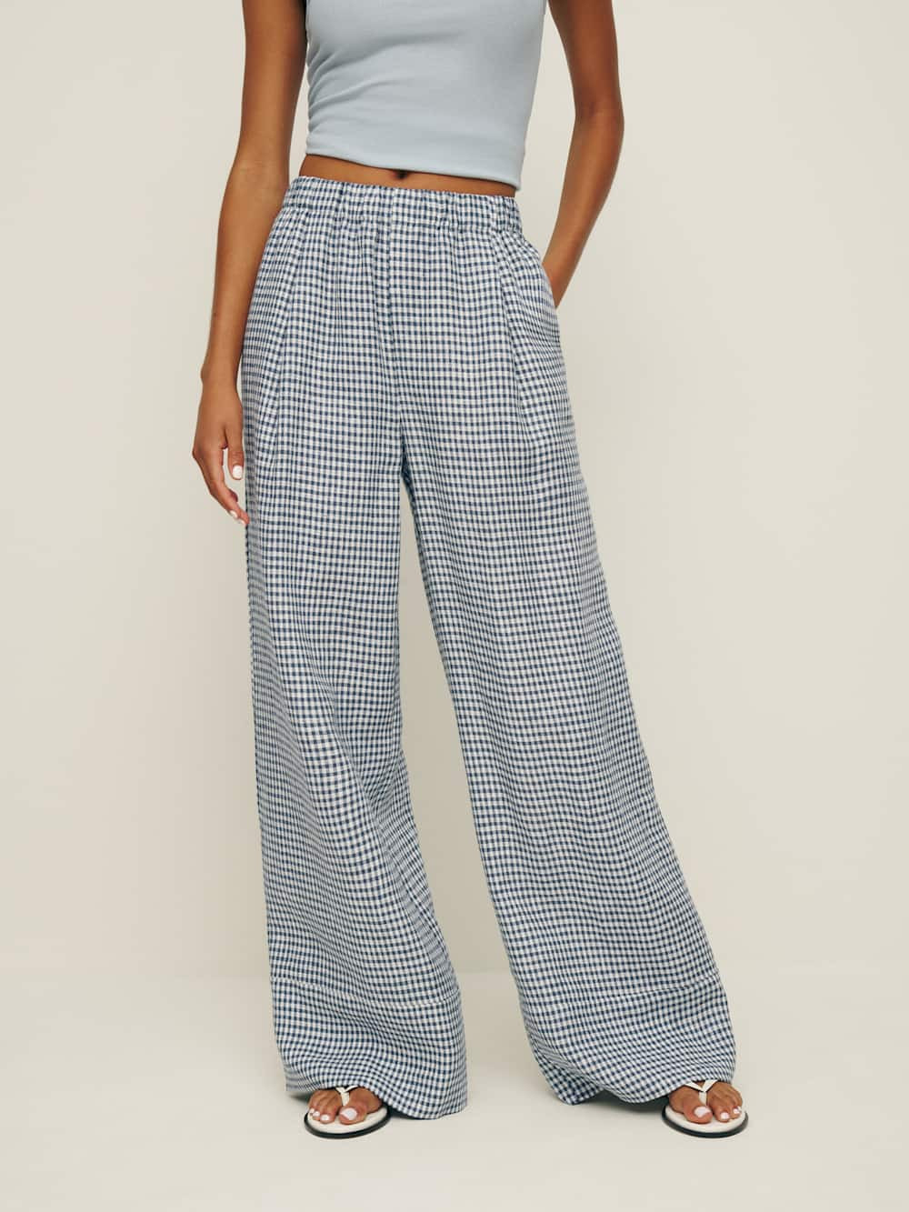 Fernando Linen Wide Leg Pant | Reformation (Global)