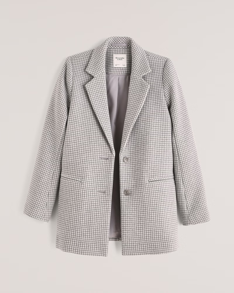 Wool-Blend Blazer Coat | Abercrombie & Fitch (US)