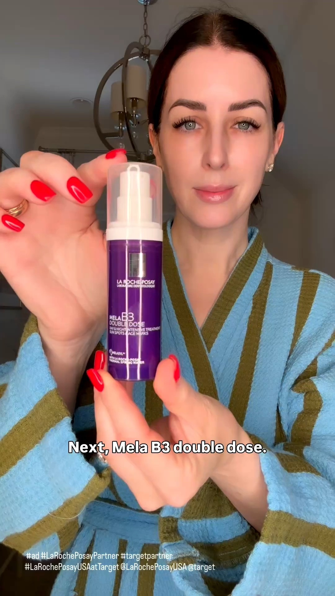 #ad #LaRochePosayPartner — comment SKIN to get these sent to your DMs

Sharing my favorite La Roche-Posay finds from @target — because let's be honest, we are all headed there anyways, so this feels almost too convenient.

This is the part of my routine where I focus on hydration and that lit-from-within glow — the kind that gives you a genuinely youthful look. Four products, each one earning its spot.

Hyalu B5 Serum — lightweight, fast-absorbing, and the first step to twenty-four hours of hydration before anything else goes on.

Mela B3 Double Dose — my pick for age and sun spots, stubborn dark spots, and loss of firmness. It promotes surface cell turnover and delivers twenty-four hour hydration, clinically shown to fade the look of age spots by thirty percent.

Hyalu B5 Eye Serum — two types of hyaluronic acid to re-plump the look of wrinkles and correct dark circles, with a built-in massage roller for an instant cooling effect.

Hyalu B5 Cream — three types of hyaluronic acid to intensify hydration while restoring and strengthening the skin barrier. I take this down my neck and décolleté, not just my face.

Recommended by over 100,000 dermatologists worldwide — and all from Target.

#targetpartner #LaRochePosayUSAatTarget @LaRochePosayUSA
@shop.ltk #liketkit 
 

 