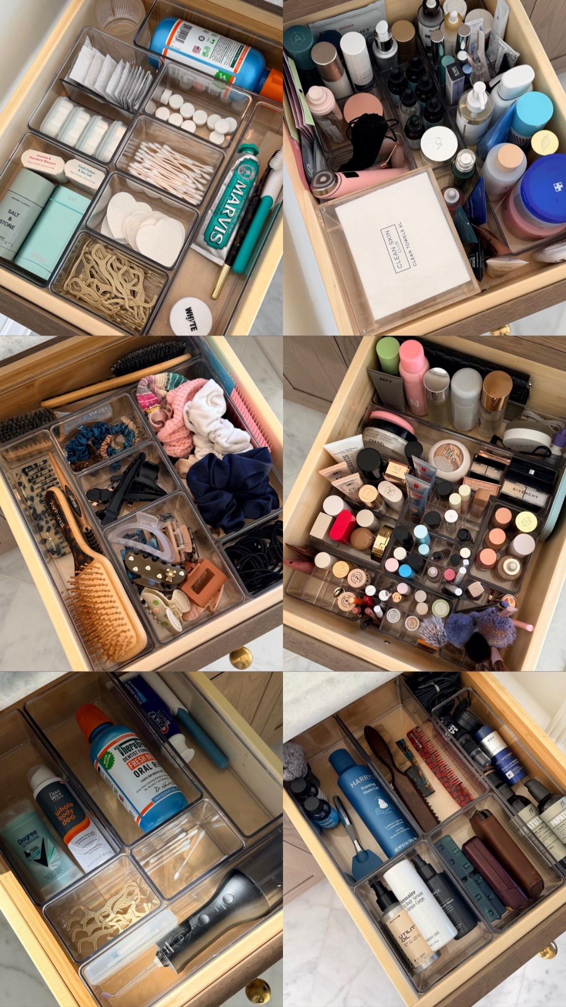 These are my go-to containers for organizing drawers all over my house 🤍
So versatile.
I use them in bathroom drawers for makeup, hair tools, hair accessories, skincare, and everyday essentials.
Tip: always measure your space first.

#drawerorganization #bathroomorganization #homeorganization #organizedhome #makeuporganization #organizationideas #ltkhome #ltkit #amazonfinds #homefinds