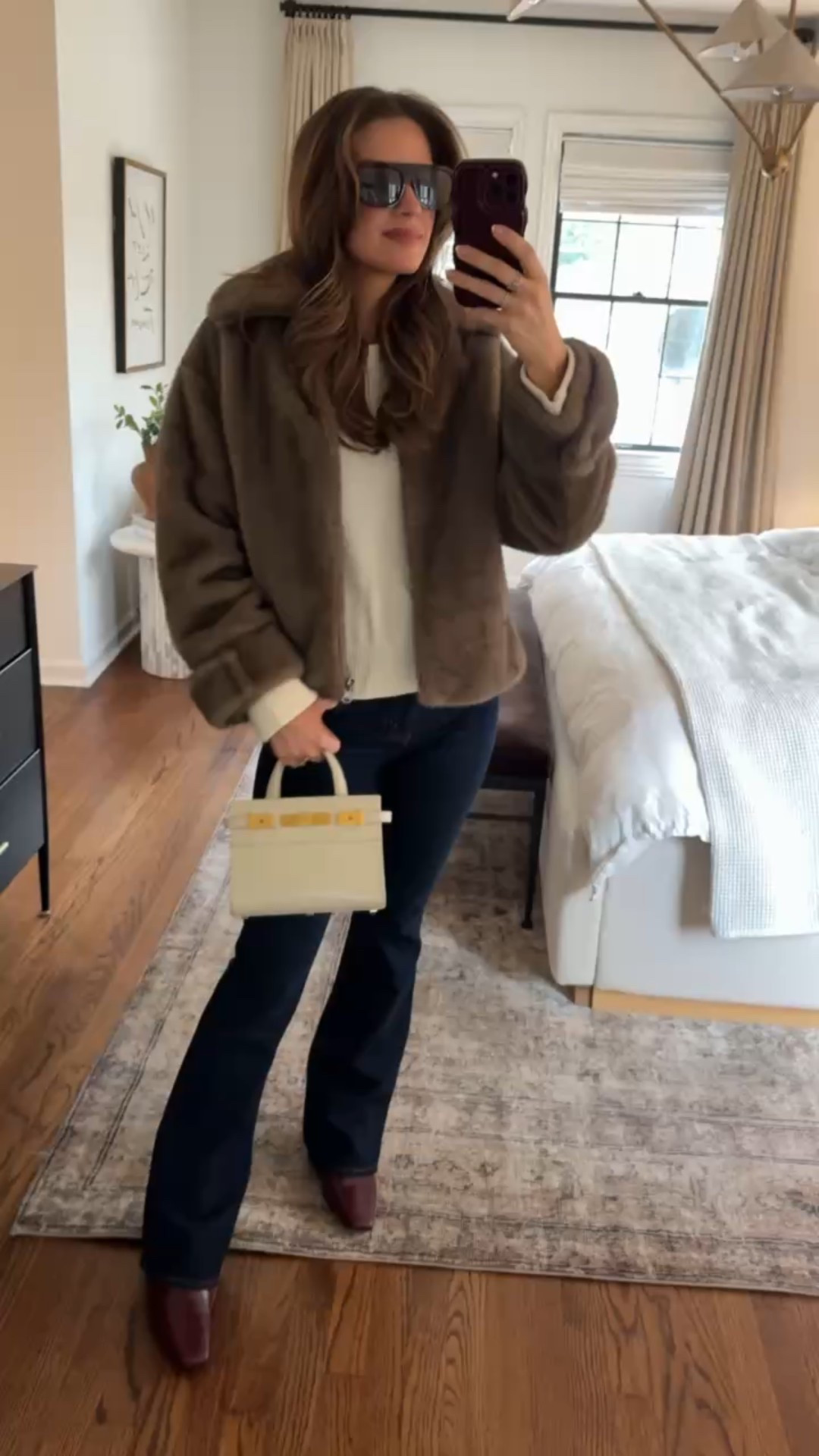 Errands OOTD we love a faux fur for day or night ✨