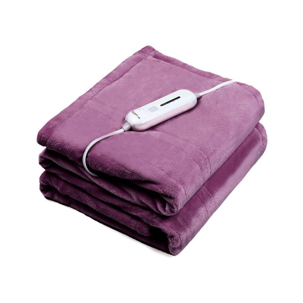 WAPANEUS Foot Pocket Heated Blanket Electric Throw with 3 Heating Levels and Auto Shut Off, Flannel  | Amazon (US)