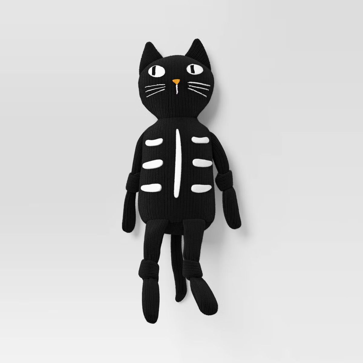 12" Knit Black Cat Halloween Decorative Figurine - Hyde & EEK! Boutique™: Indoor, Tabletop | Target