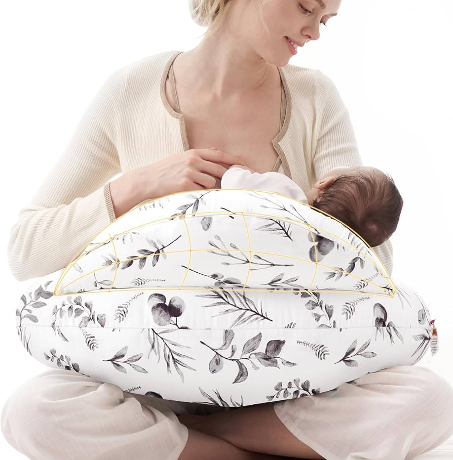Momcozy Pioneering Safety Fence Nursing Pillow for Breastfeeding- Wider Feeding Pillows for More ... | Amazon (US)
