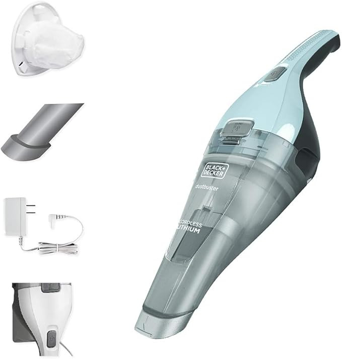 beyond by BLACK+DECKER Cordless dustbuster - Handheld Vacuum Cleaner - Cordless, Icy Blue - Mini ... | Amazon (US)