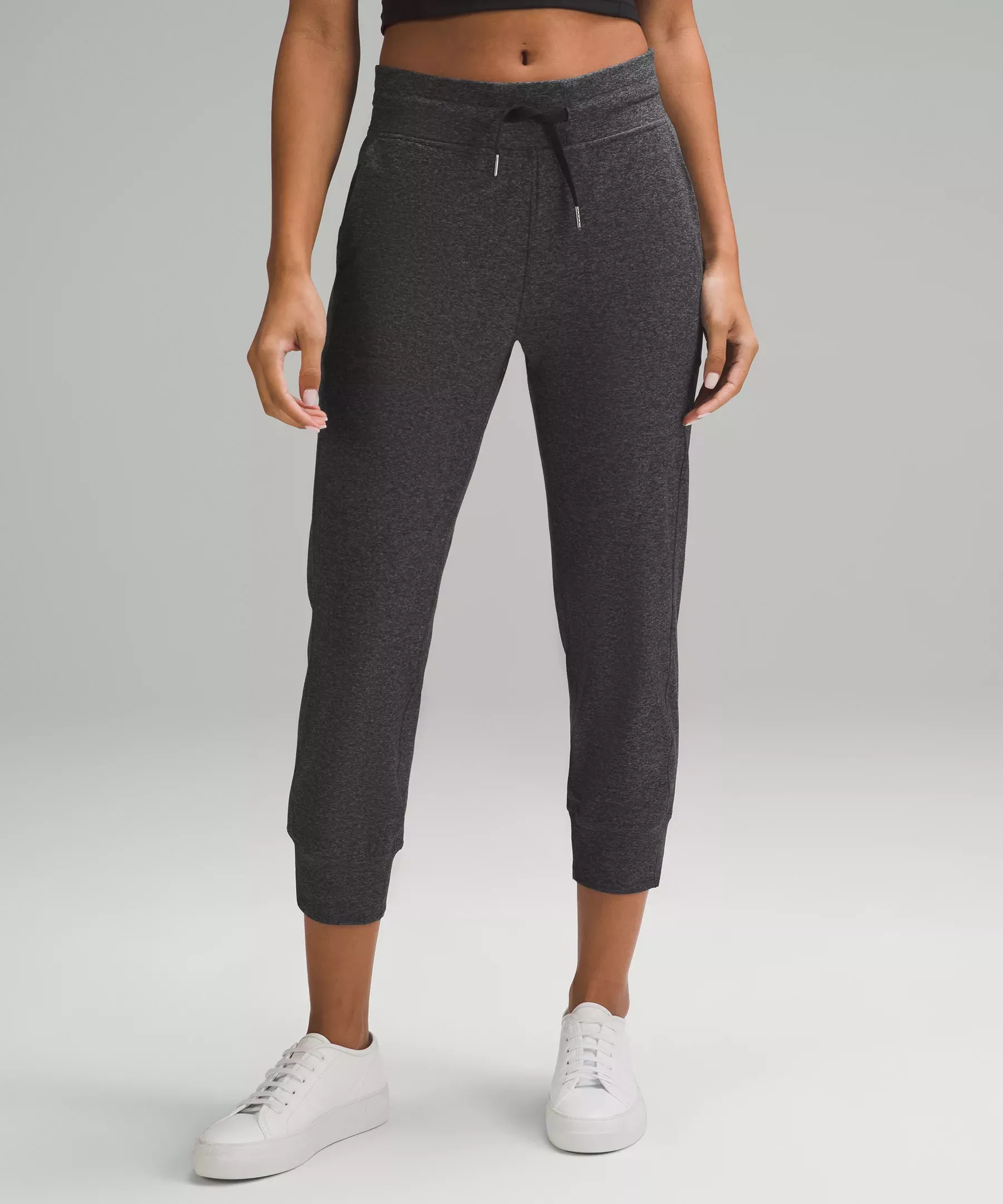 High waisted cropped joggers hot sale