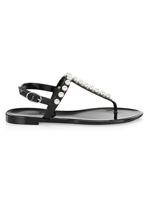 Goldie Embellished Jelly Thong Sandals | Saks Fifth Avenue