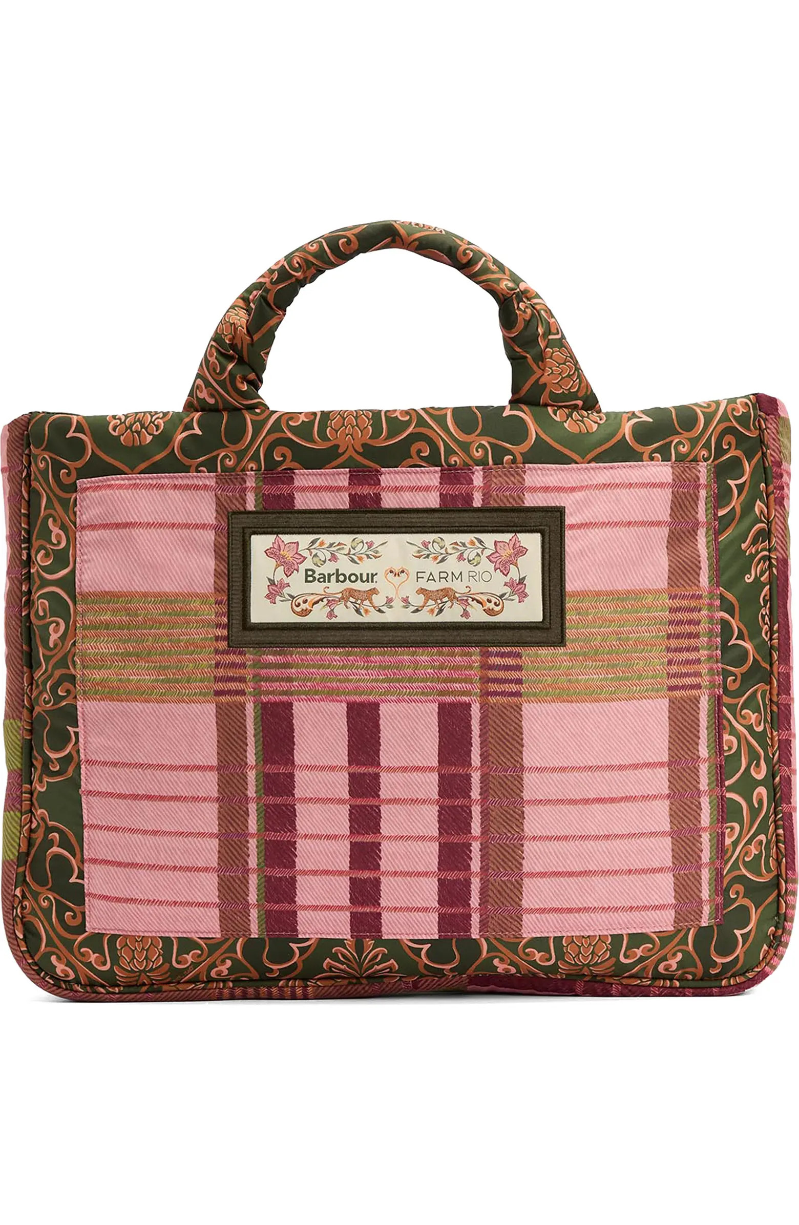 Barbour x FARM Rio Maria Clara Twill Tote | Nordstrom | Nordstrom