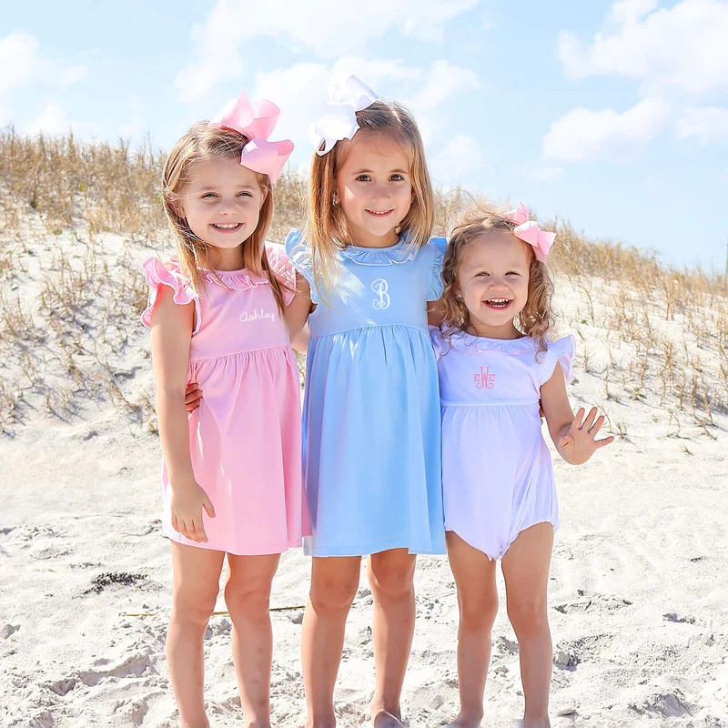 Colette Ruffle Collar Pink Knit Dress | Classic Whimsy