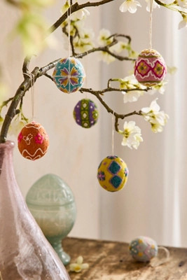 Felt Easter Egg Ornament Carton | Anthropologie (US)