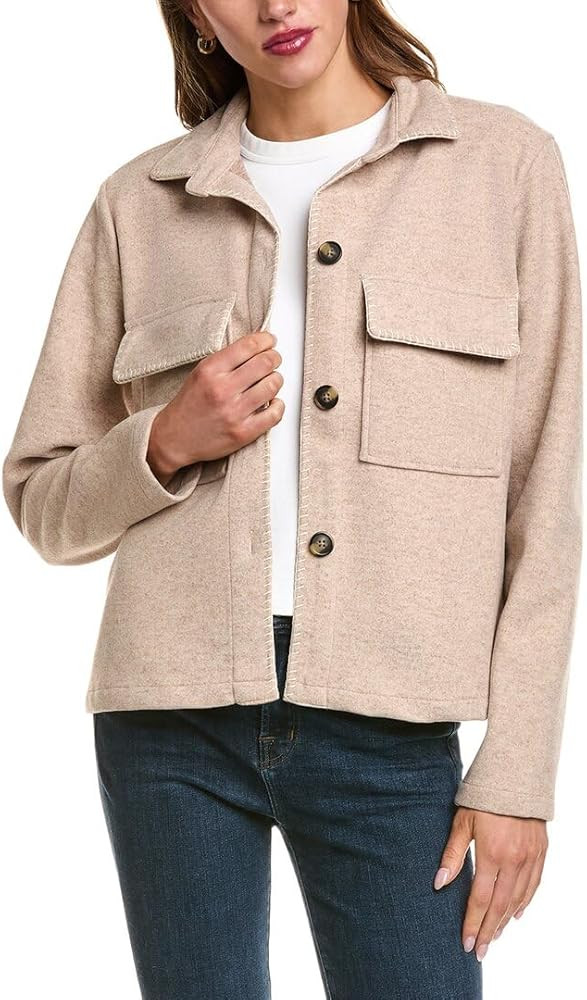 Beach Lunch Lounge Womens Beachlunchlounge Tali Jacket, M, Brown | Amazon (US)