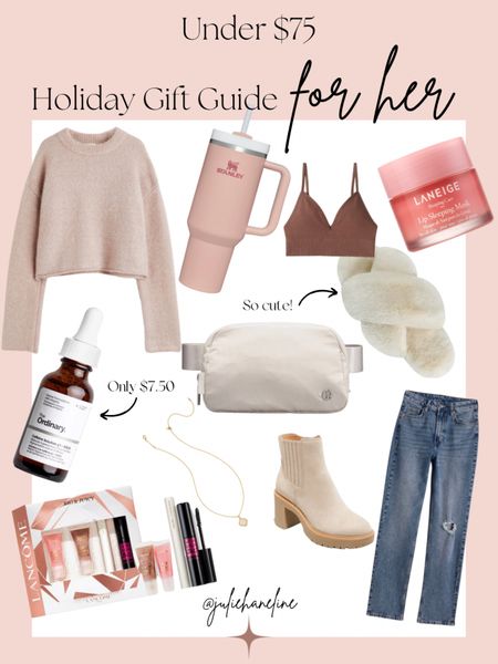 Holiday Gift Guide For Her - Under $75 //gift guide // holiday // for her // under $75 // Christmas gifts // holiday gifts // Christmas gifts for her //Christmas gift guide 

#LTKunder100 #LTKGiftGuide #LTKHoliday