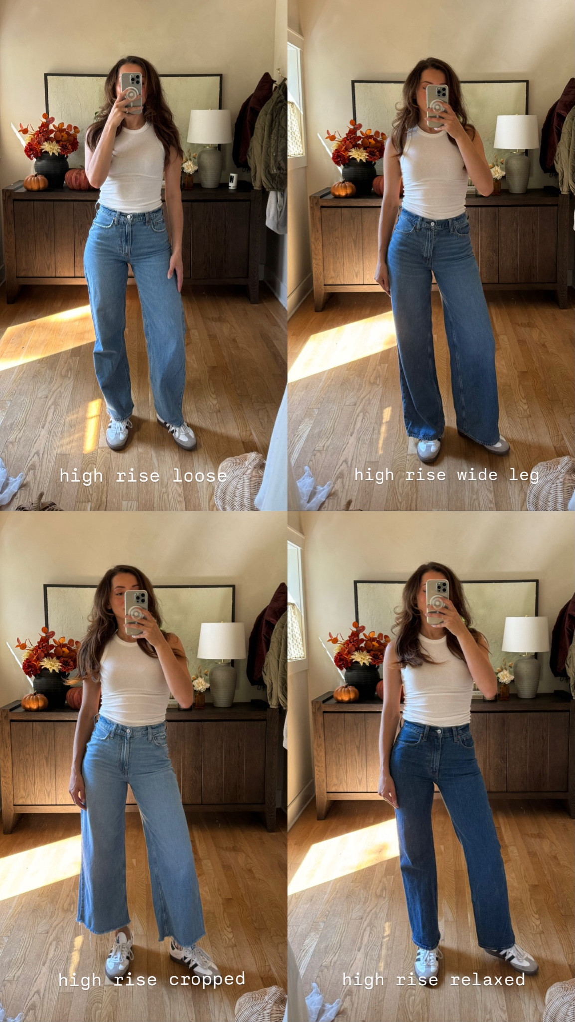 Abercrombie is having their annual denim sale!! Copy the promo in the app! Now is the time to get their denim, it’s so comfy and amazing quality. I’ve had a few pairs for a couple years now!

I’m 5’ 5”, wearing a size 25! Wore the same tank and shoes to show where everything hits! The high rise loose is the fit I grab the most 🥰 

#LTKFindsUnder100 #LTKSaleAlert