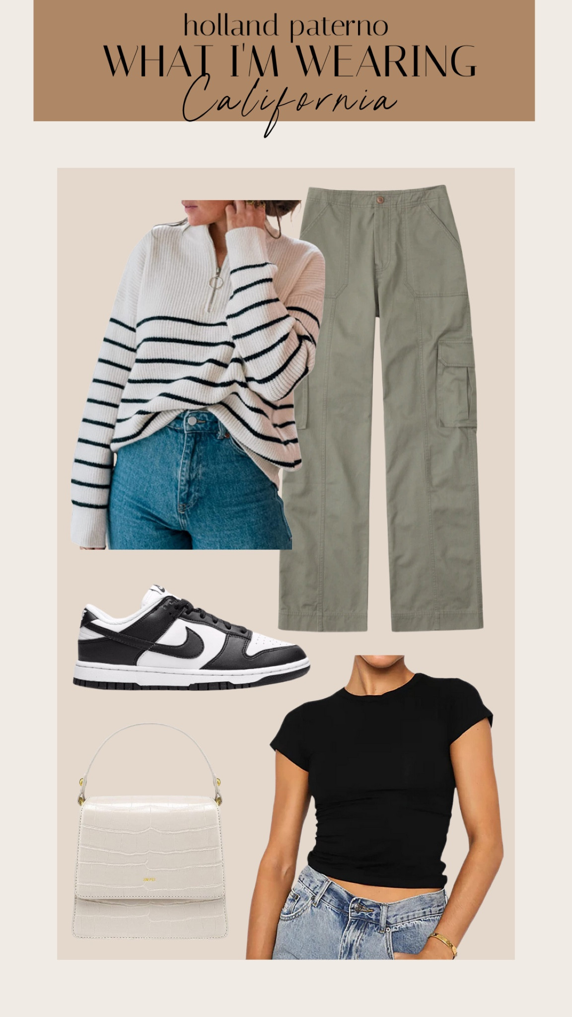 Ready for a boat ride in Cali!
Nike dunks, skims dupe, cargo pants, casual outfit 

#LTKstyletip #LTKunder100 #LTKtravel