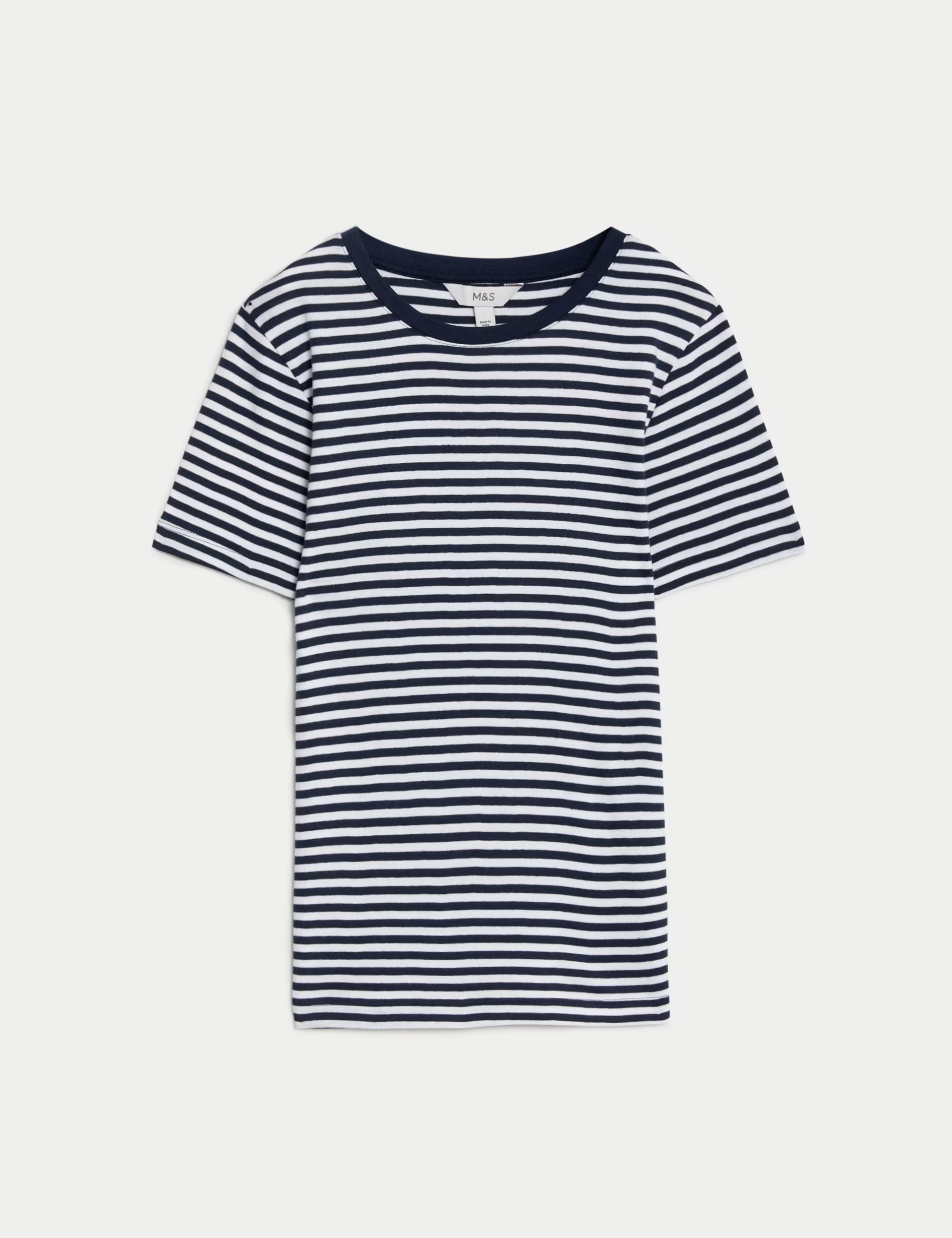 Pure Cotton Striped Slim Fit T-Shirt | Marks & Spencer (UK)