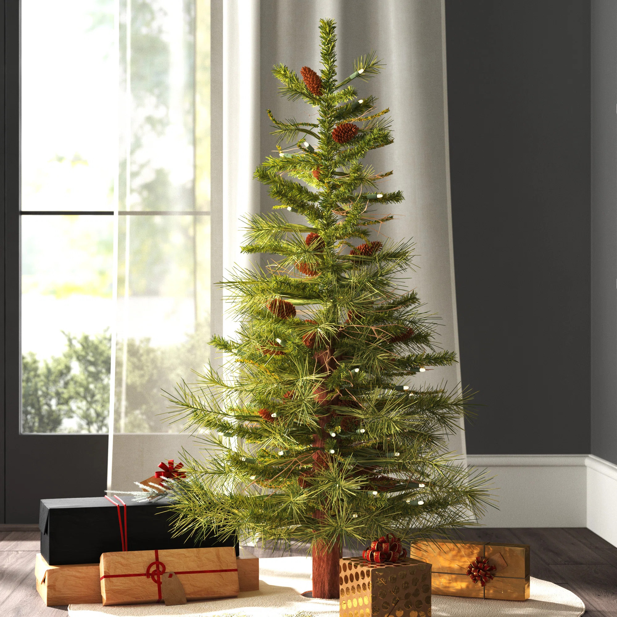 Hermitage Ashland Fir Tree Ashland Fir Artificial Christmas Tree | Wayfair North America