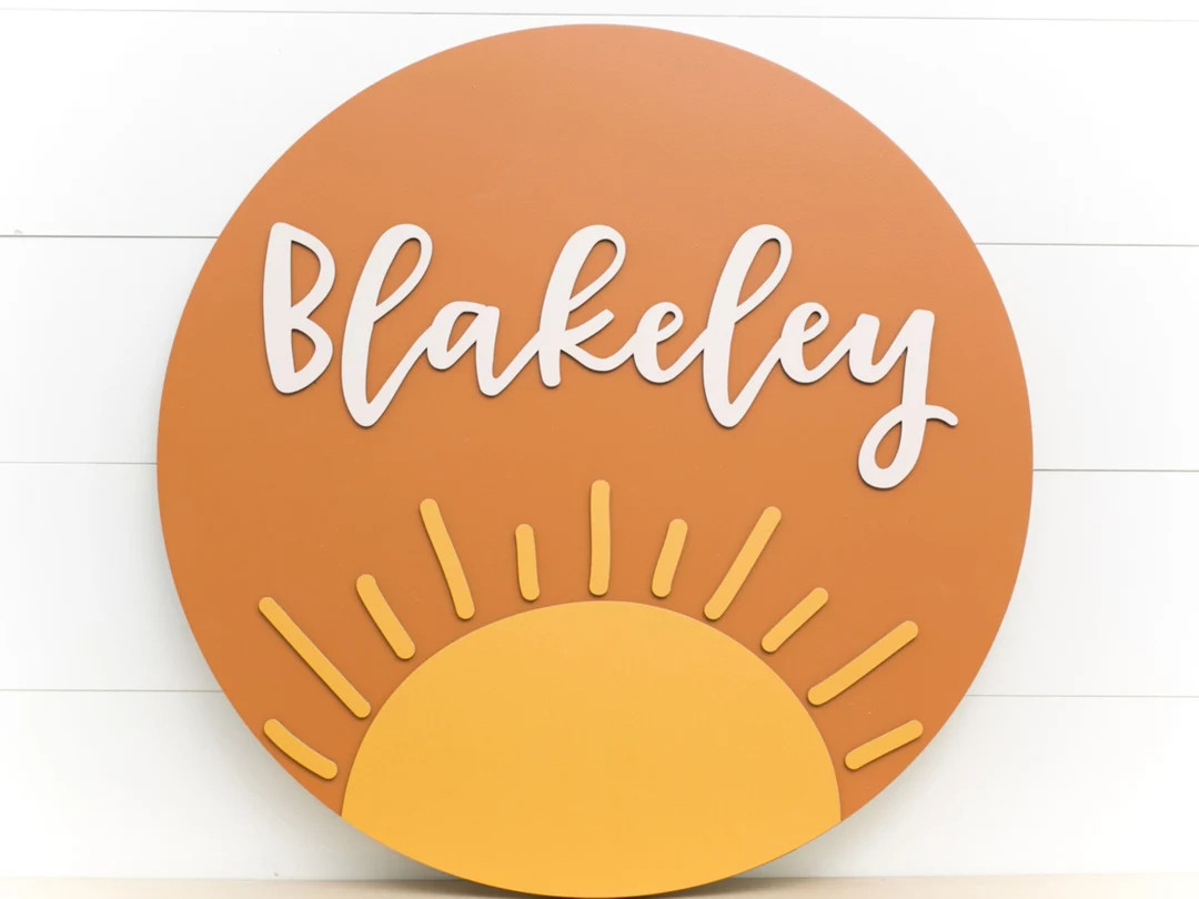 nursery name sign | sun name sign | nursery name sign sun | sunshine name sign | Boho nursery dec... | Etsy (US)