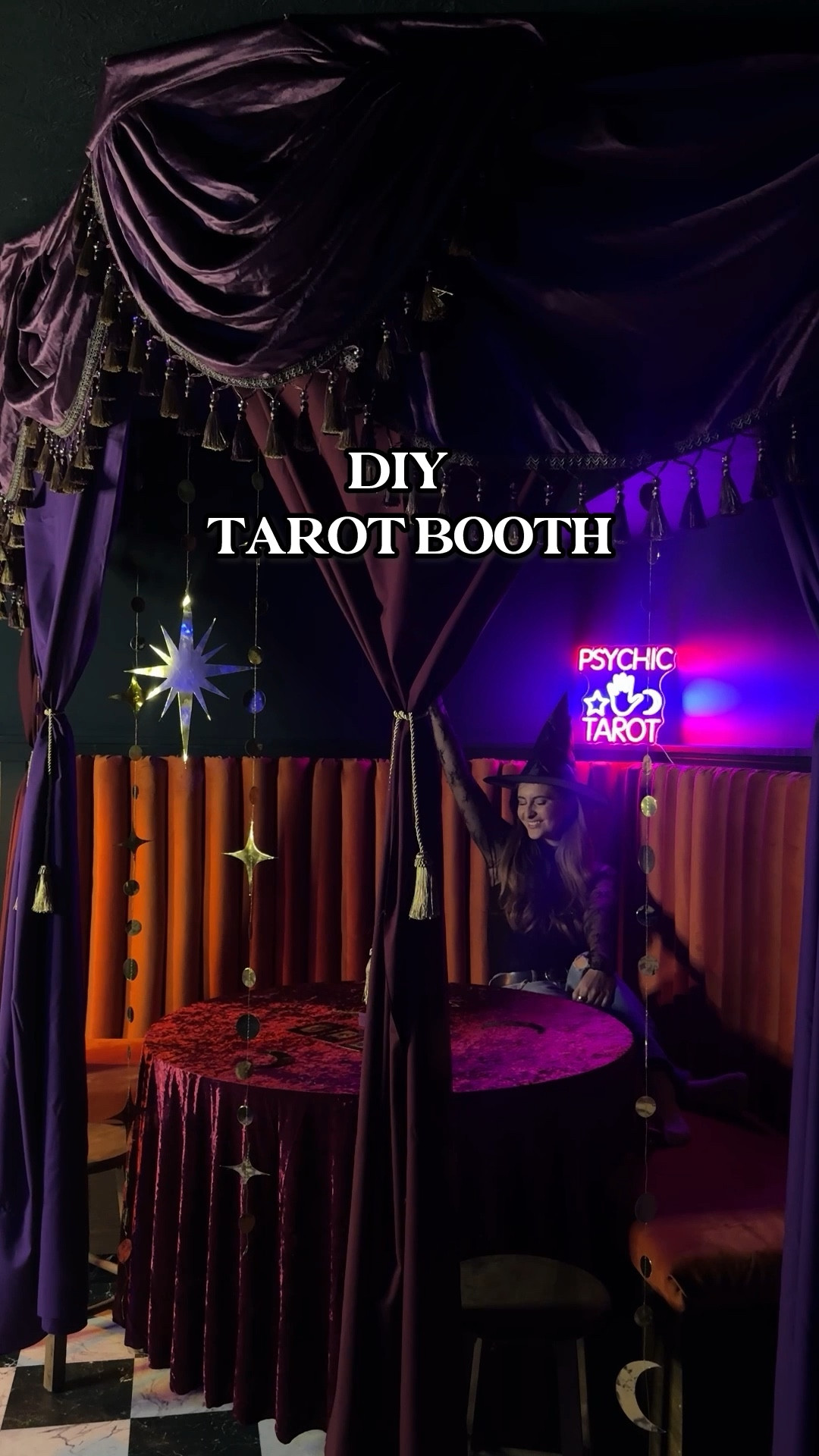 HALLOWEEN PARTY PREP PT.2: DIY Tarot Booth🔮✨

I think this might be my favorite DIY project I’ve ever done🤩 A few hours, 50+ staples, and few too many cuss words later, we have the coolest addition for our upcoming Halloween party! What do you guys think? I honestly may need to keep this set up year around down here from now on lol

Linking what I can on my LTK!🩷

And huge shoutout to @mrs_mandyann for the inspo!

#LTKHalloween #LTKParties #LTKSeasonal
