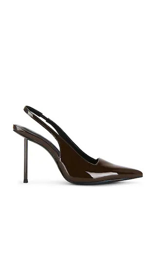 G63 Slingback Pump in Chocolate Patent | Revolve Clothing (Global)