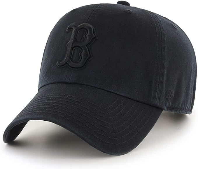 '47 MLB Black/Black Clean Up Adjustable Hat Cap, Adult One Size | Amazon (US)
