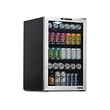 NewAir Beverage Refrigerator And Cooler, Free Standing Glass Door Refrigerator Holds Up To 160 Cans, | Amazon (US)