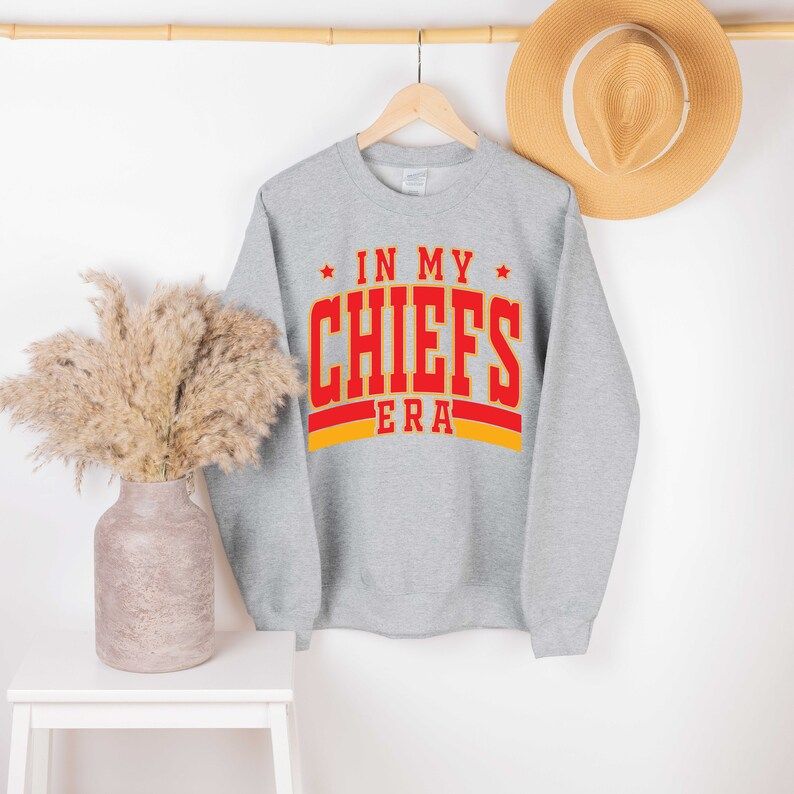 In My Chiefs Era Travis Kelce Sweatshirt, Football Chiefs Jersey Shirt, Travis Kelce Swift Shirt,... | Etsy (US)