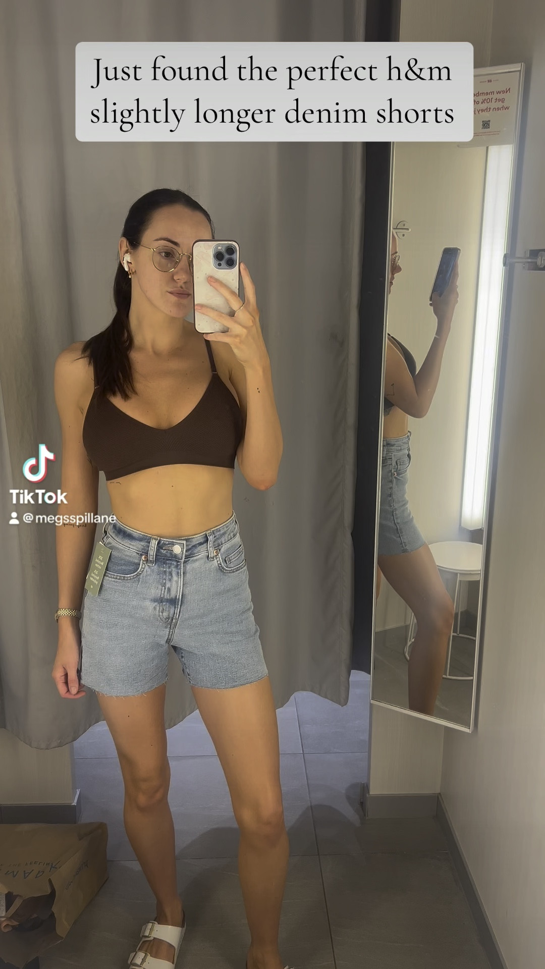 H&M denim shorts