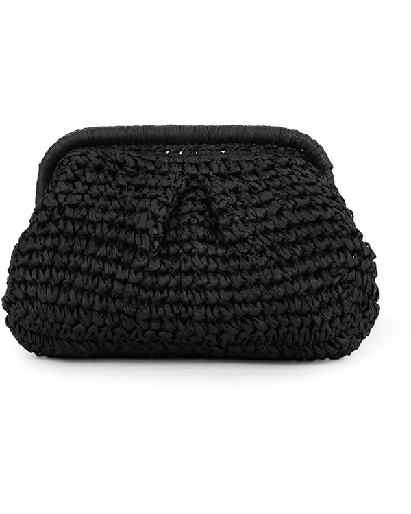 LHHMZ Straw Clutch Purse for Women Straw Dumpling Clutch Woven Straw Bag Summer Beach Bag Straw S... | Amazon (UK)
